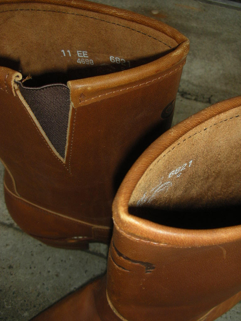 60S70S American made dead stock Vintage CHIPPEWA Chippewa made peko sloper boots 11EE /30S40S50S engineer boots 