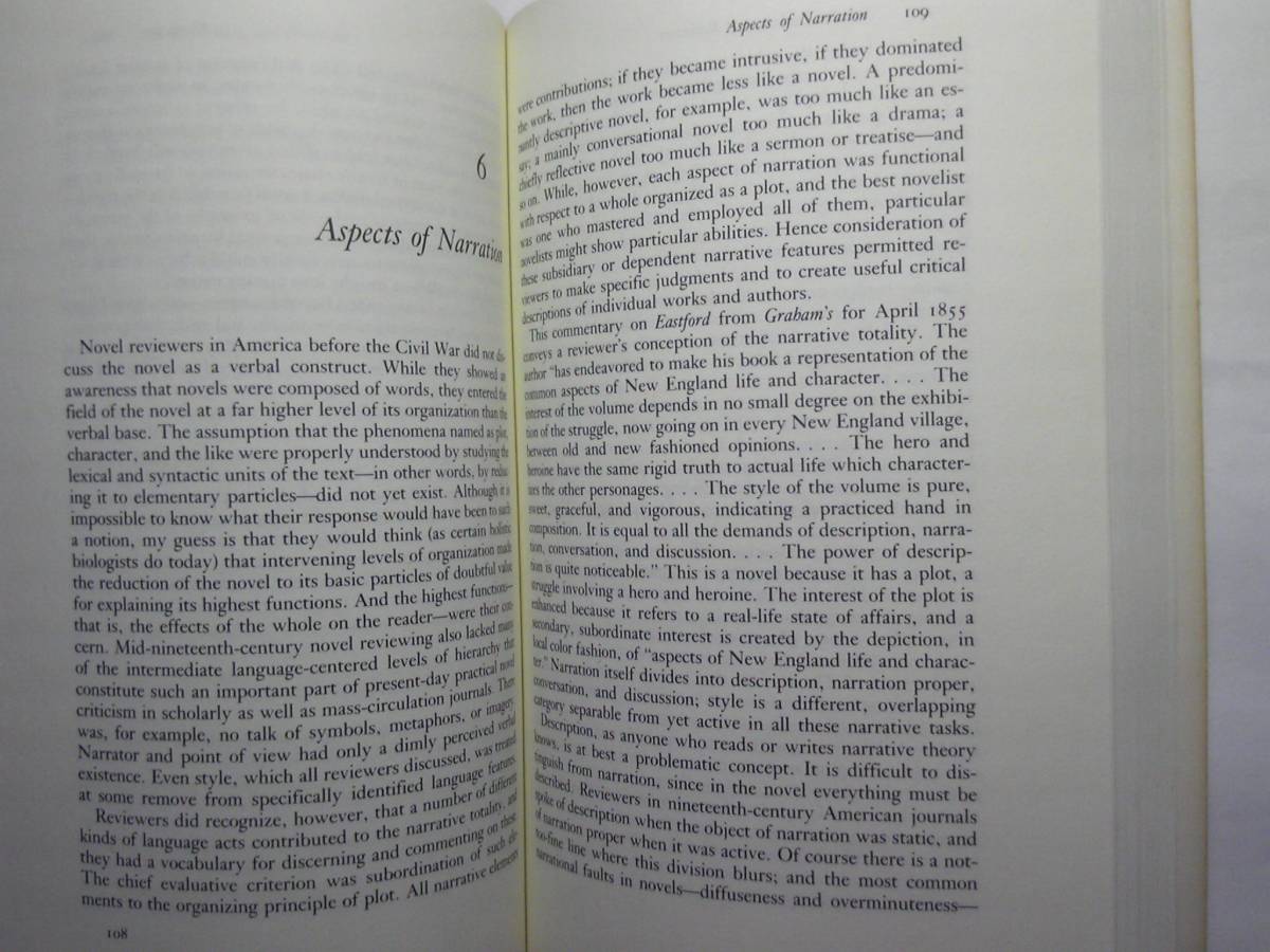 洋書/英語「小説,読者,評者Novels, Readers, and Reviewers」Nina Baym著 1984年 Cornell University Press