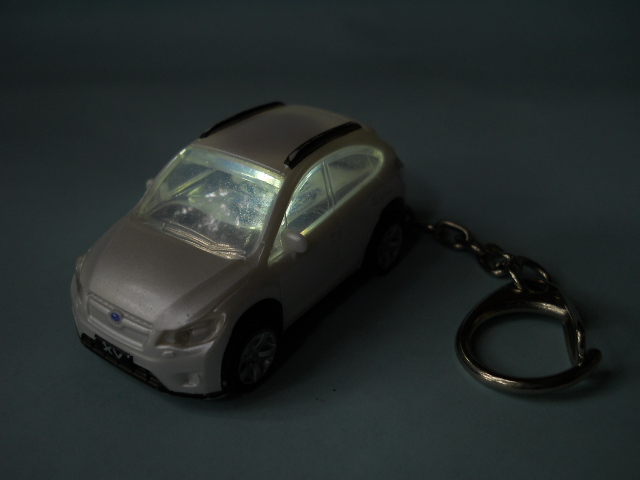  shines key holder Subaru XV white LED light figure mascot accessory 