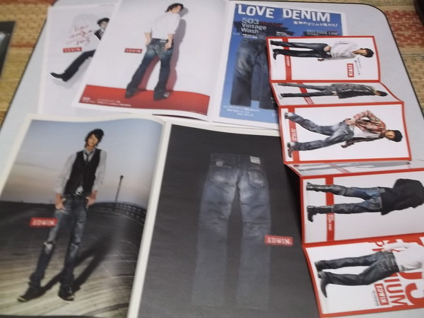 ☆　速水もこみち　【　EDWIN カタログセット　】　美品♪ LOVE JEANS EDWIN他　エドウィン_画像2