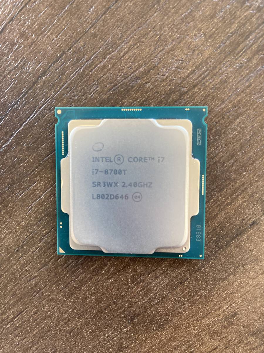 Intel CPU Core i7 8700T 本体 LGA1151v2 PC 検) intel インテル windows cpu デスクトップ  パソコン 自作 マザーボード Apple mac