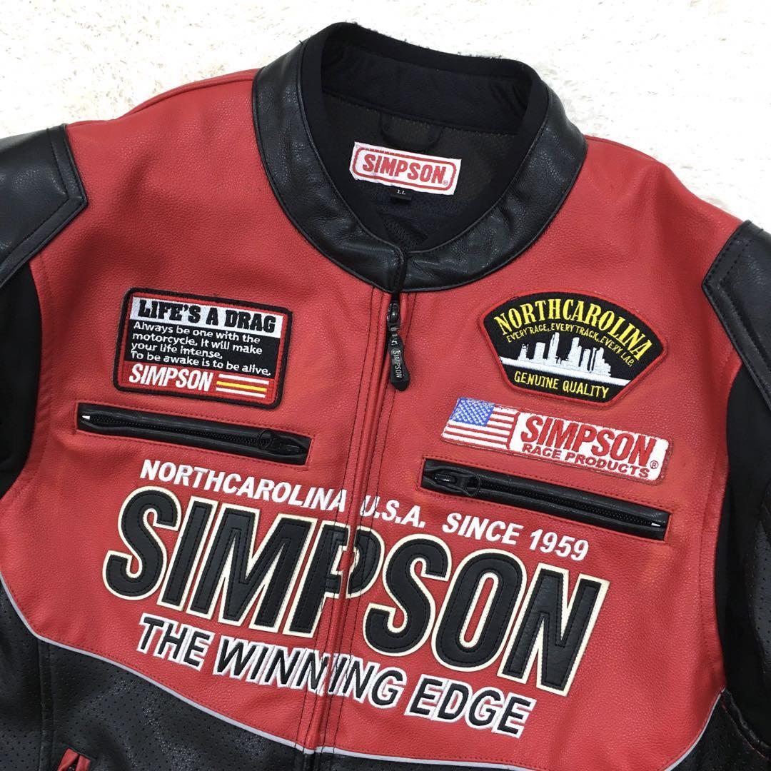 SIMPSON シンプソン ライダースジャケット バイクウェア SIMPSON シンプソン ライダースジャケット バイクウェア