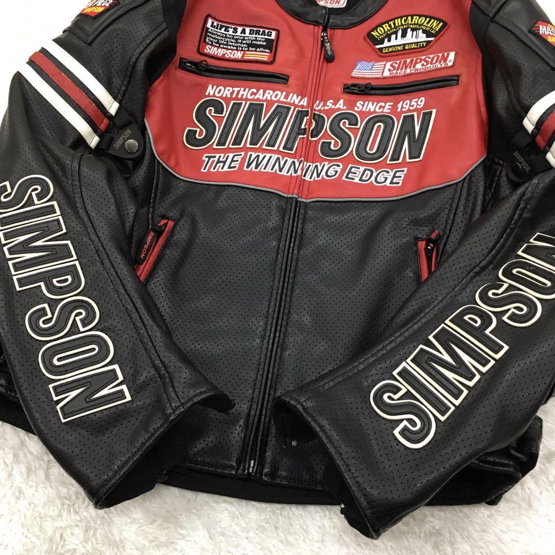 SIMPSON シンプソン ライダースジャケット バイクウェア SIMPSON シンプソン ライダースジャケット バイクウェア
