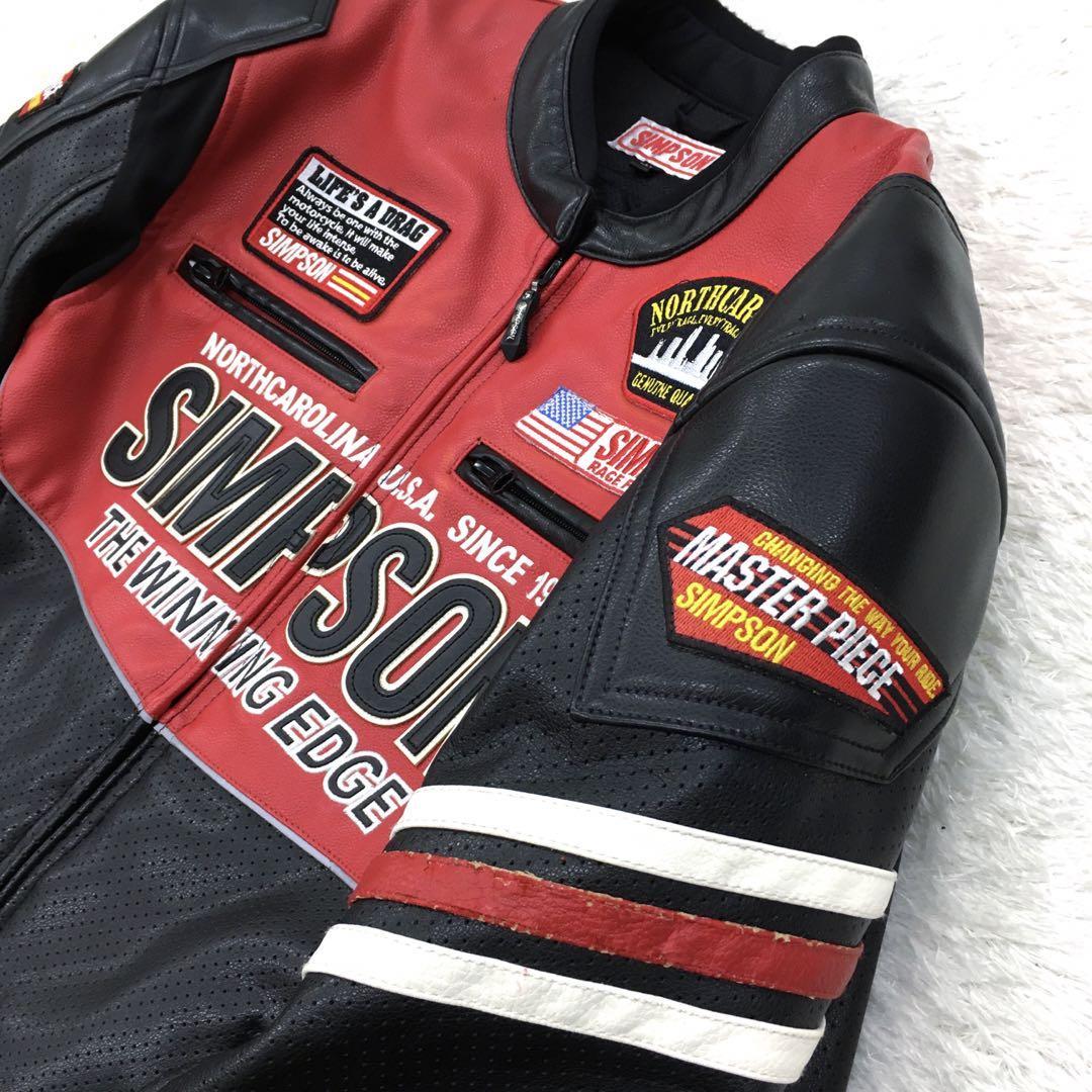 SIMPSON シンプソン ライダースジャケット バイクウェア SIMPSON シンプソン ライダースジャケット バイクウェア
