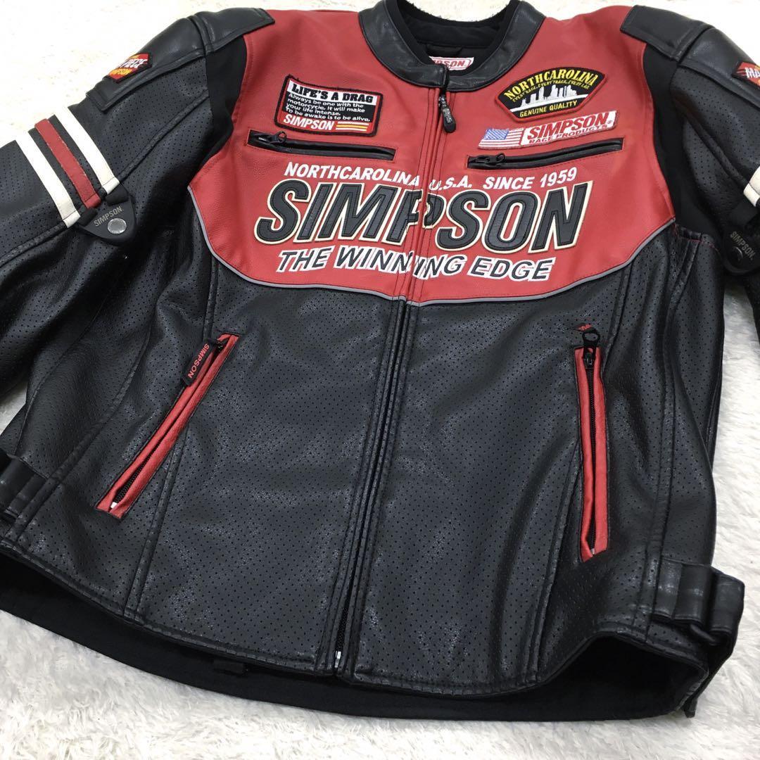 SIMPSON シンプソン ライダースジャケット バイクウェア SIMPSON シンプソン ライダースジャケット バイクウェア