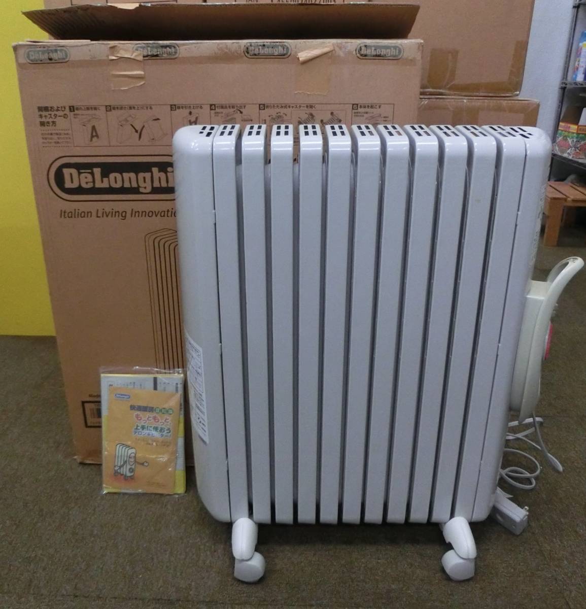  used DeLonghi/te long gi oil heater TRS1115EFS [410-55] * free shipping ( Hokkaido * Okinawa * remote island excepting )*