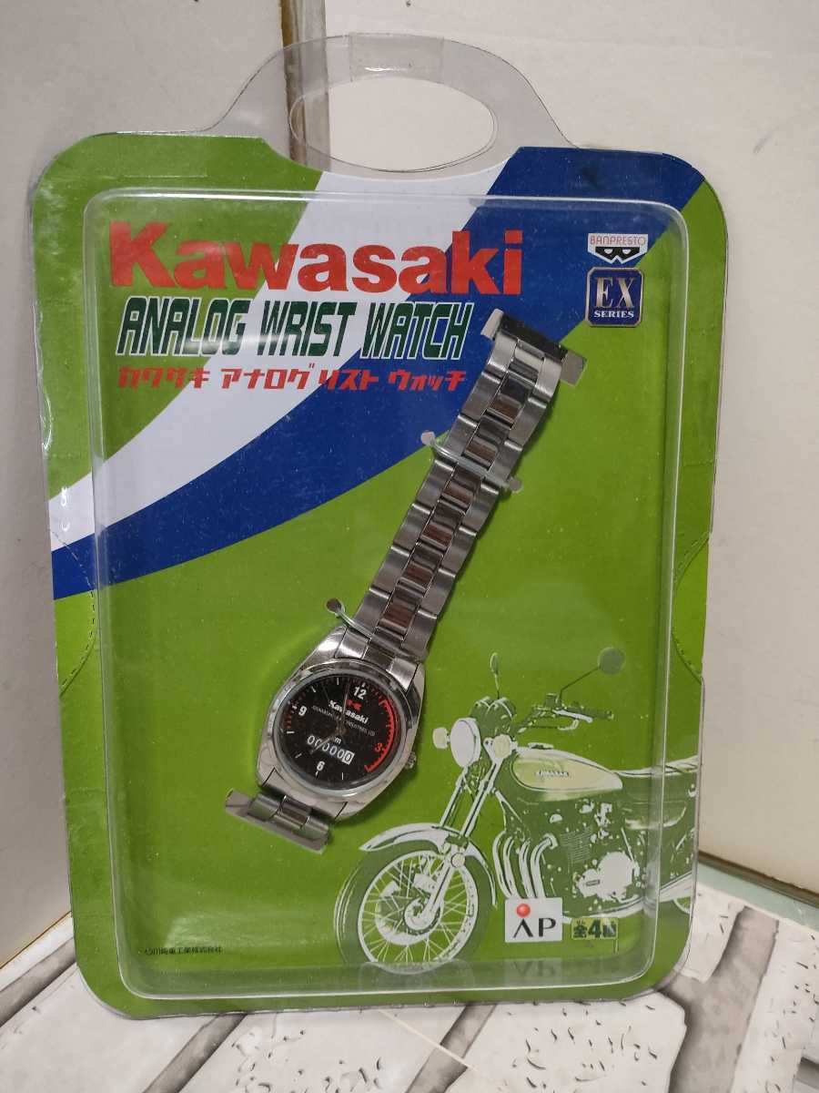 珍品。Kawasakiアナログリストウォッチ　2002　非売プライズ品　Kawasaki正規ライセンス品_画像1