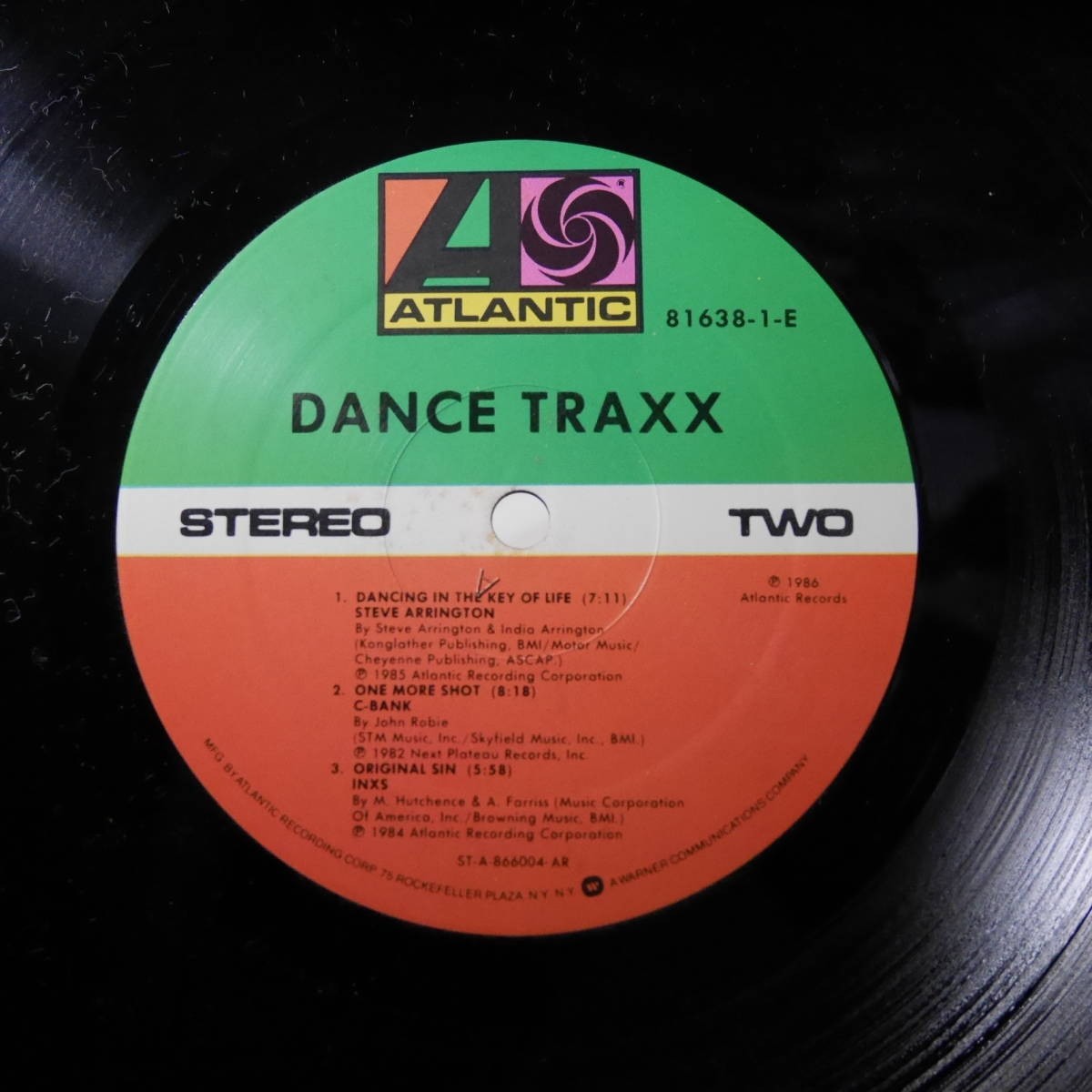 アナログ ●輸入盤～ Various Dance Traxx ～ レーベル: Atlantic 81638-1-E 2LP_画像5