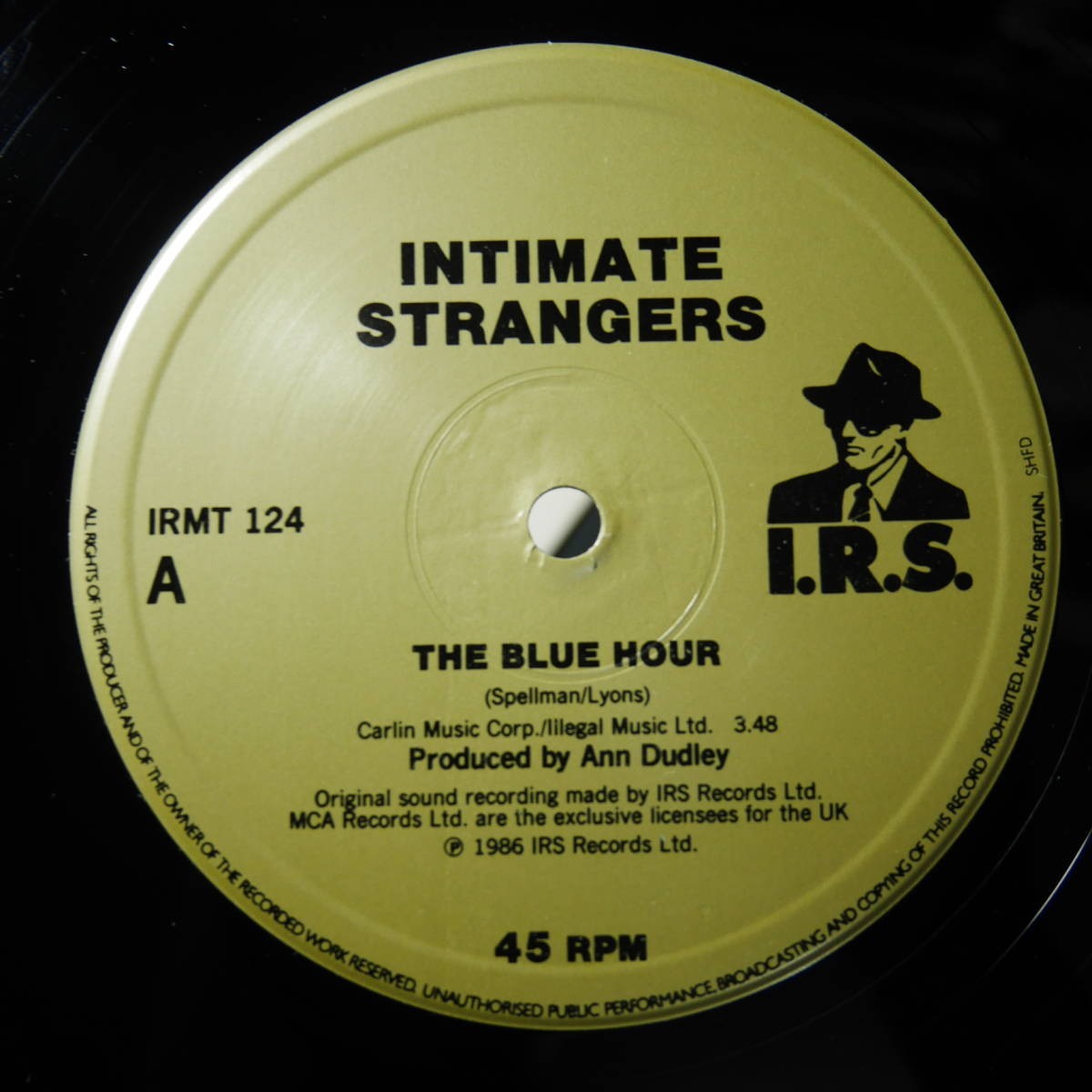 アナログ ● 輸入盤～ Intimate Strangers The Blue Hour レーベル:I.R.S. Records IRMT 124_画像3