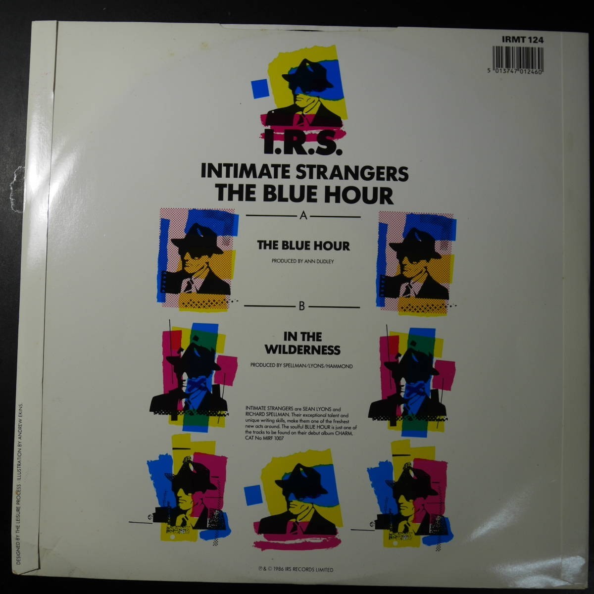 アナログ ● 輸入盤～ Intimate Strangers The Blue Hour レーベル:I.R.S. Records IRMT 124_画像2