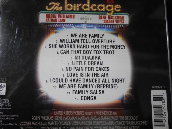 CD ◎SOUNDTRACK ～ THE BIRDCAGE ～ (GERMANY) レーベル:Edel America Records 0029782EDL_画像2