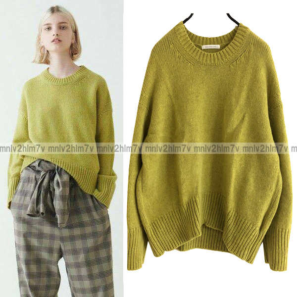 GALERIE VIE ギャルリーヴィー】ファインウール クルーネックプル