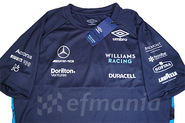 非売品 2022 ウィリアムズ レーシング F1 支給品 速乾性Tシャツ umbro 