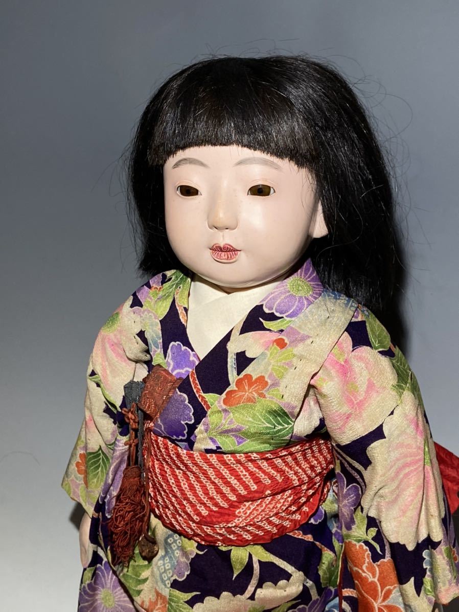 GM10kj① 古い市松人形 宝玉斎 寳玉斎 大きさ72センチくらい 日本人形 