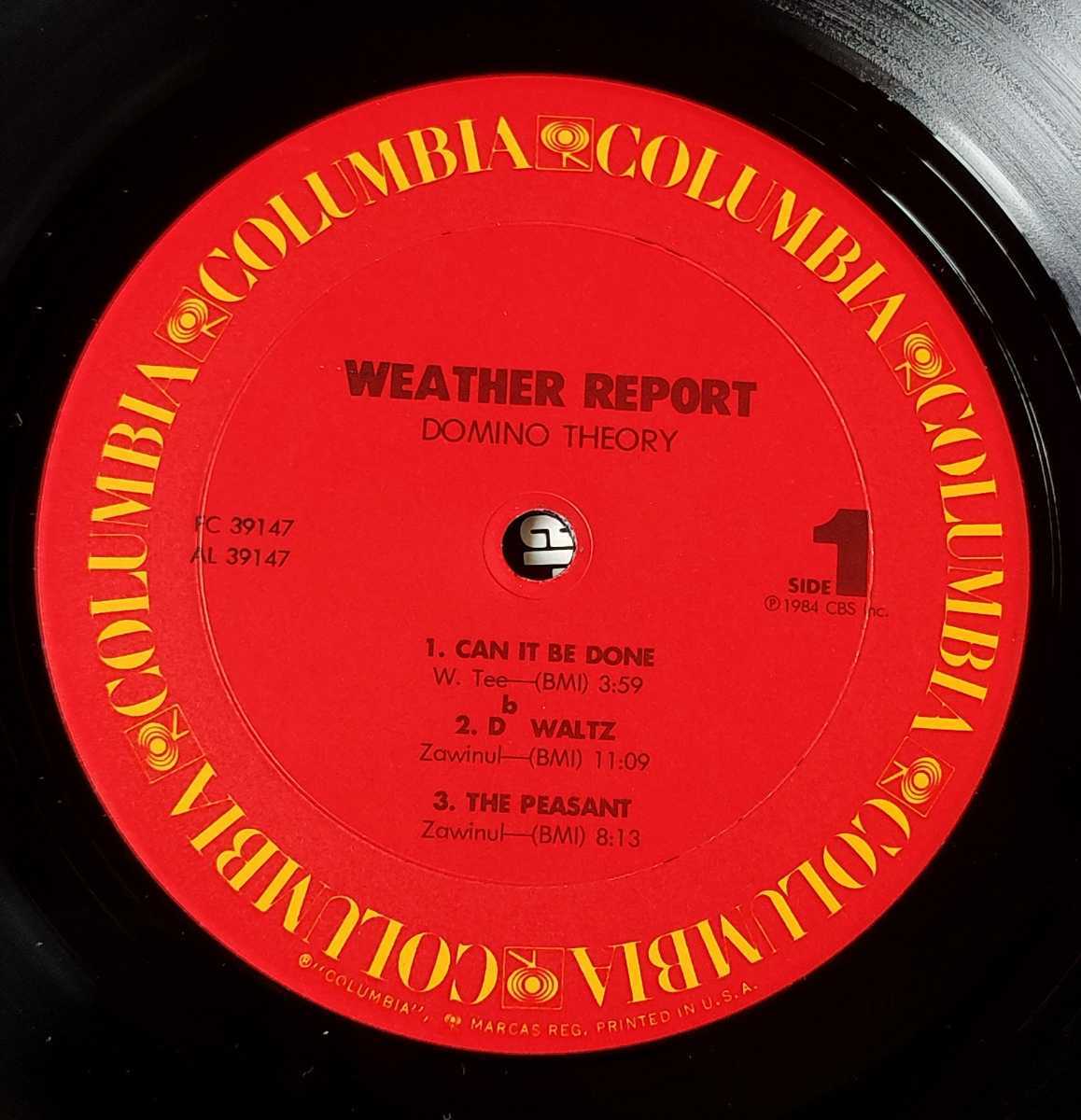 usLP WEATHER REPORT // DOMINO THEORY 1984年発売 CBS _画像4