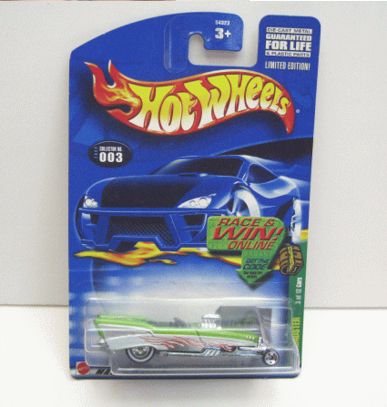 US版 マテル ホットウィール トレジャーハント ’57 ロードスター ROADSTER ＃54323（TH-3) ミニカー