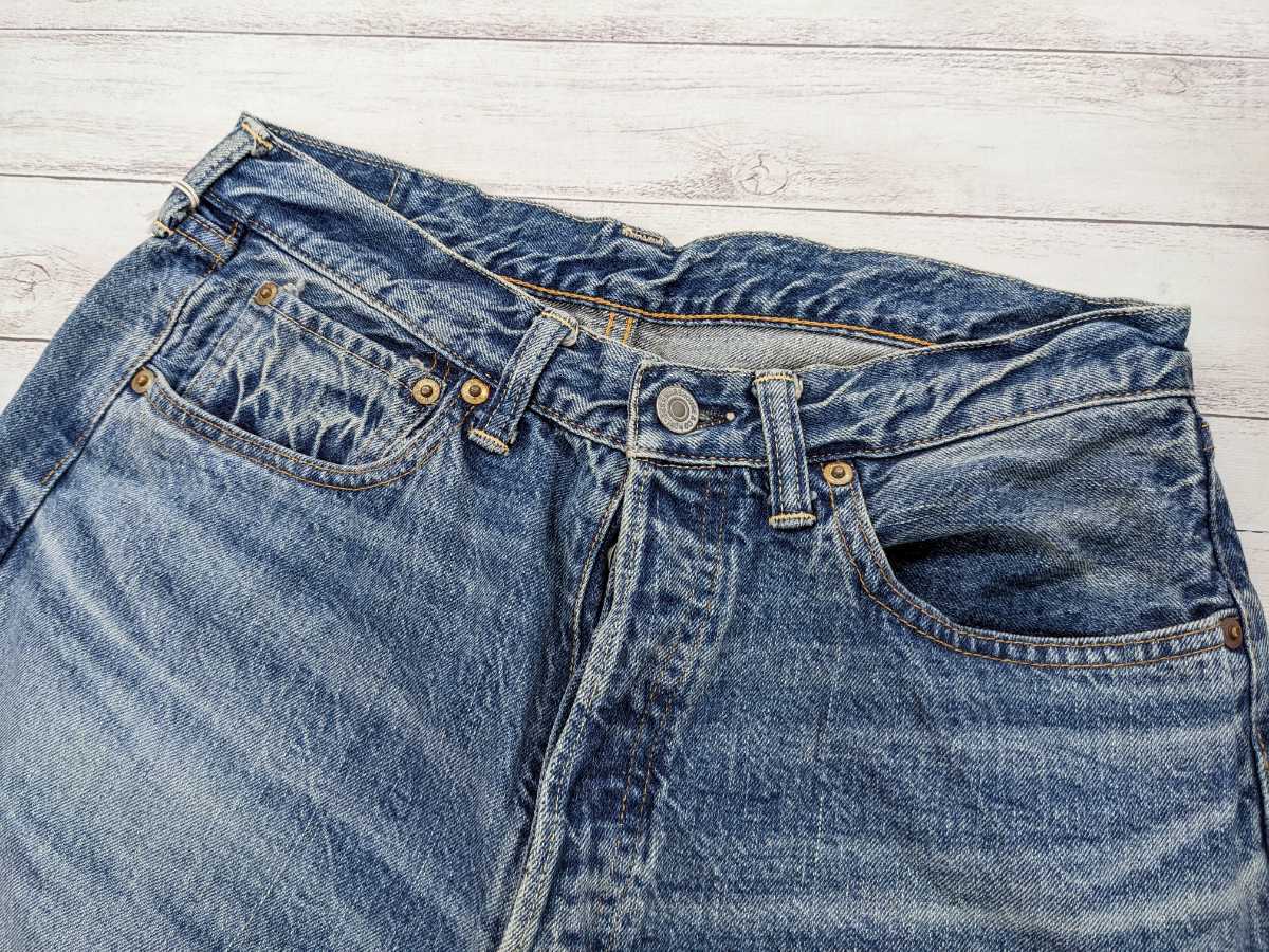 ∀ W31 未使用品 WAREHOUSE 2ND-HAND 1101 USED WASH 淡 デニムパンツ_画像10