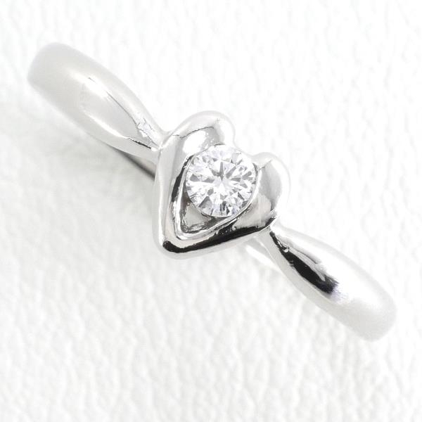 PT900 リング 指輪 10.5号 ダイヤ 0.10 総重量約3.0g 美品 送料無料 ...