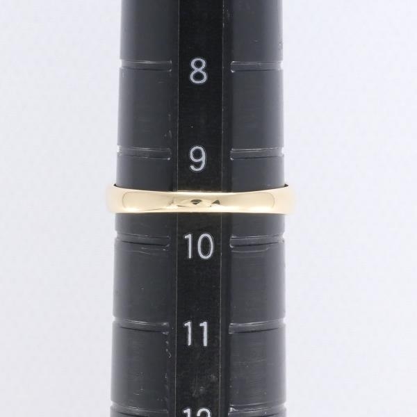 K18YGWG リング 指輪 9.5号 ダイヤ 0.03 総重量約2.1g 美品 送料無料☆0338