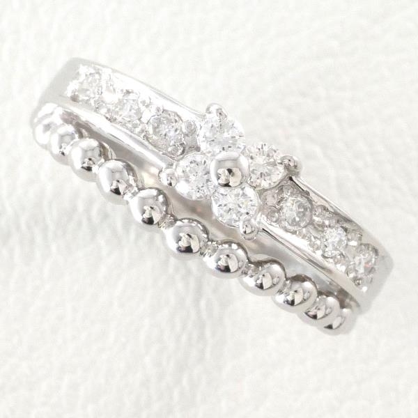 PT900 リング 指輪 5号 ダイヤ 0.20 総重量約3.2g 美品 送料無料☆0315 ...