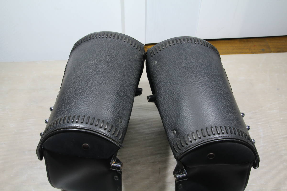 ハーレーダビッドソン純正 レザーサドルバッグファットボーイスタイル