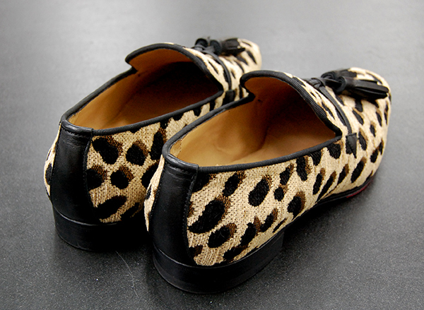 クリスチャンルブタン DADDY FLAT VELVET LEOPARD-