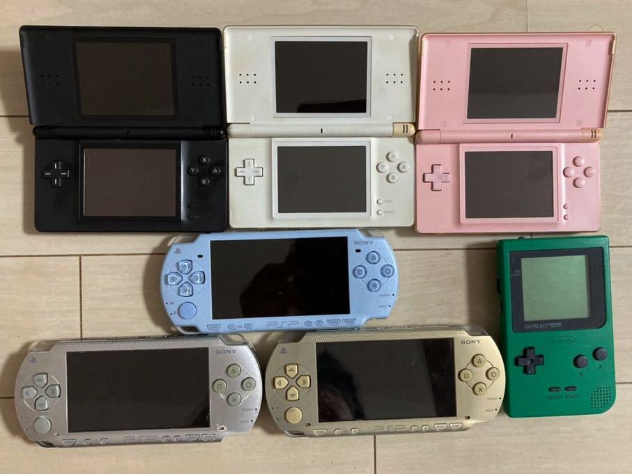 高質で安価テレビゲームSONY PSP Nintendo DS Lite GAME BOY Mini 本体 7台 セット まとめて PSP-1000 PSP-2000 ピーエスピー ソニー ジャンク 部品取り 送料無料