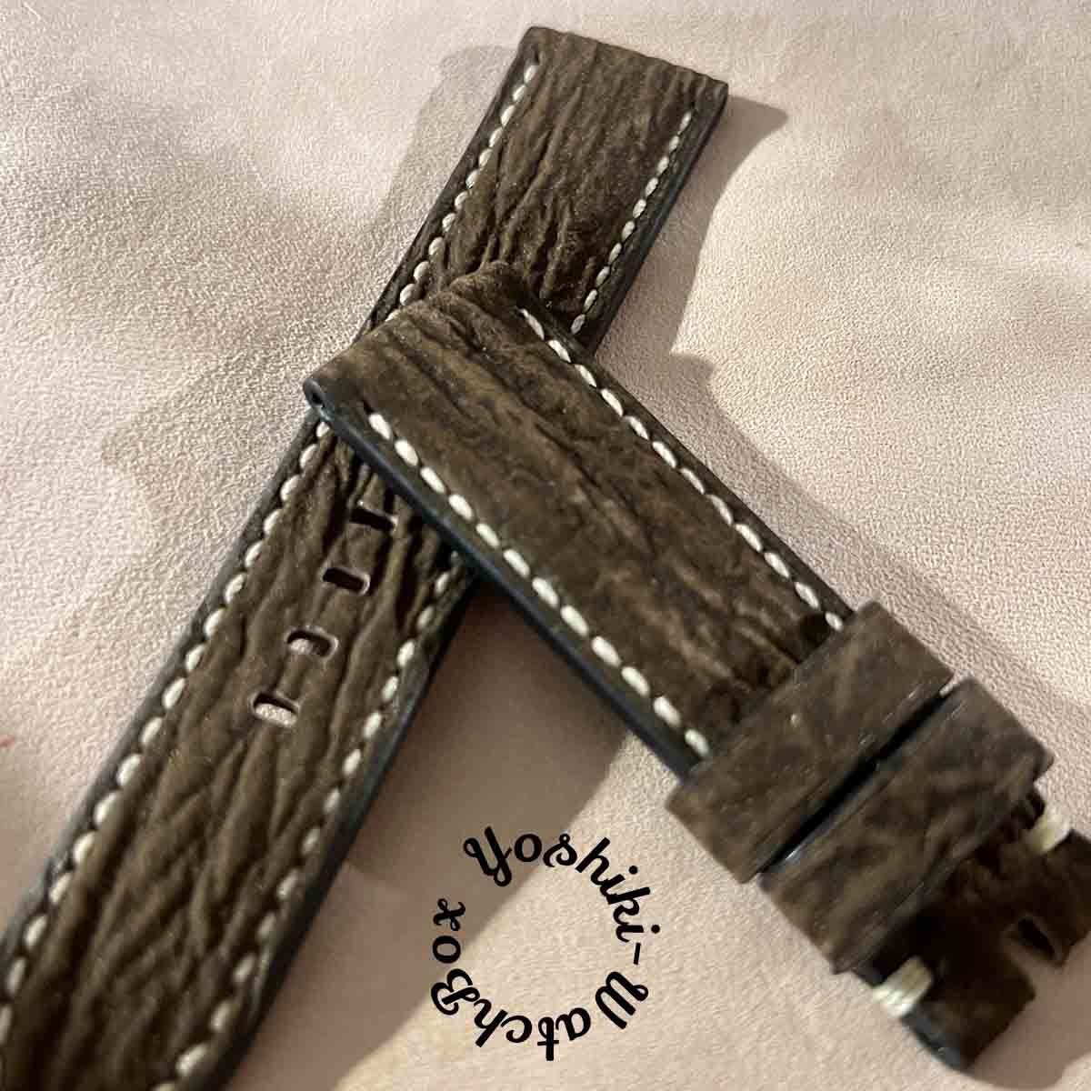値段が激安 【CousuMain】20mm-18mm クロコダイル 両面 クロコベルト