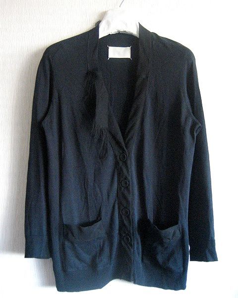 輝い Martin 06SS Margiela NAVY カーディガン チュール コットン