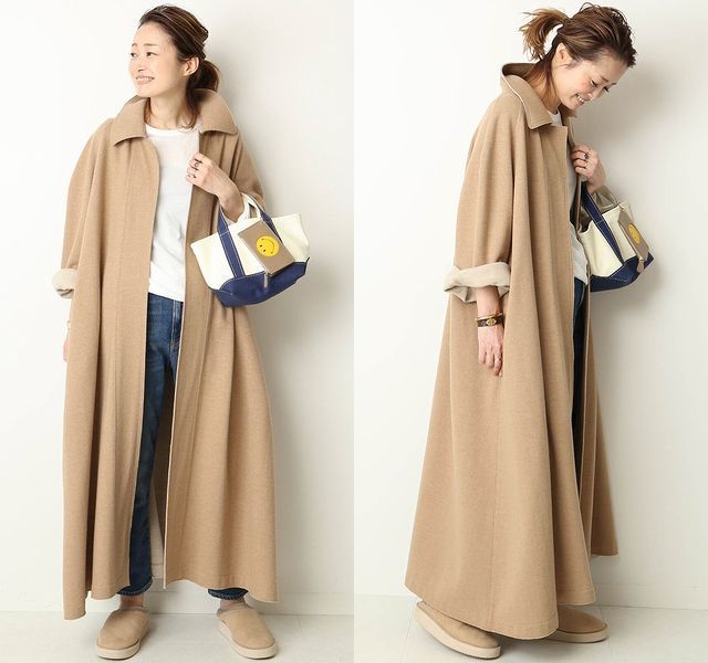 値頃 定価74,520円 極美品 BEIGE トレンチコート ビッグスモーク ザ