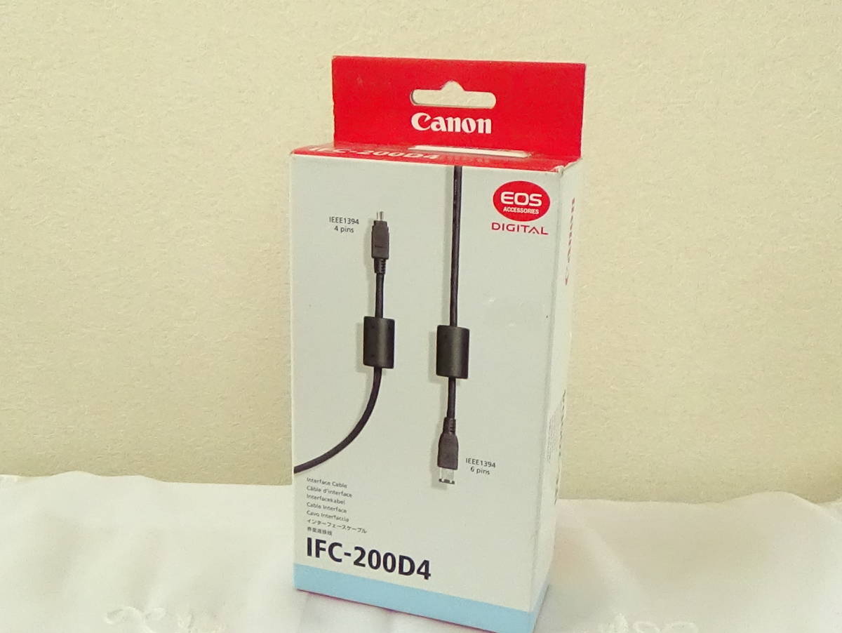 ^ новый товар не использовался CANON интерфейс кабель IFC-200D4 EOS-1 Ds D Mark II IEEE1394 интерфейс кабель 2m Canon i.LINK