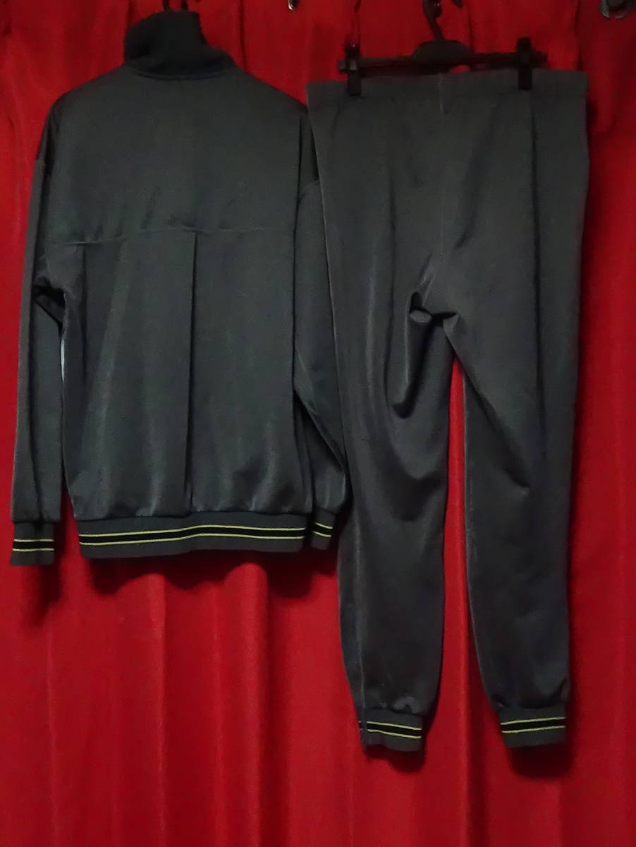* low ring sRawlings jersey top and bottom set jacket pants asics gray Asics XO~ baseball Showa Retro Vintage 