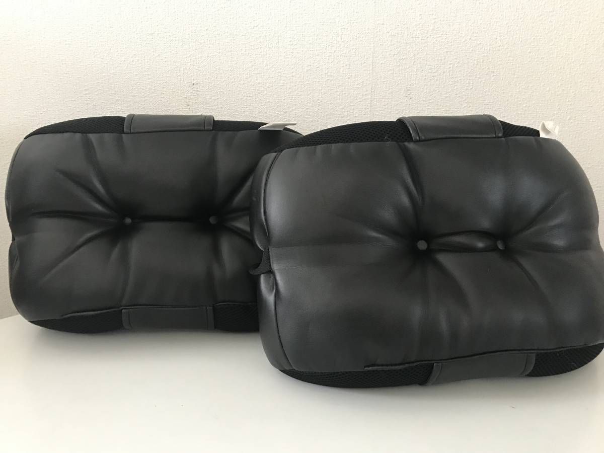 カー用品 ヘッドレスト 2個 ブラック枕の画像1