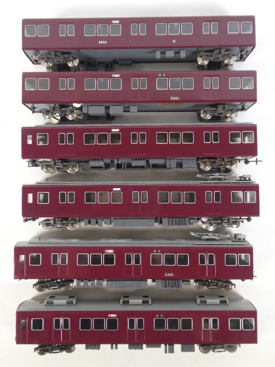 9-53*HOゲージ 阪急電車 3300系 先頭車 中間車 他 京都模型 鉄道模型 ...