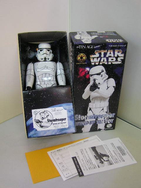  dead stock!!* Osaka tin plate tin plate made Star Wars Stormtrooper *