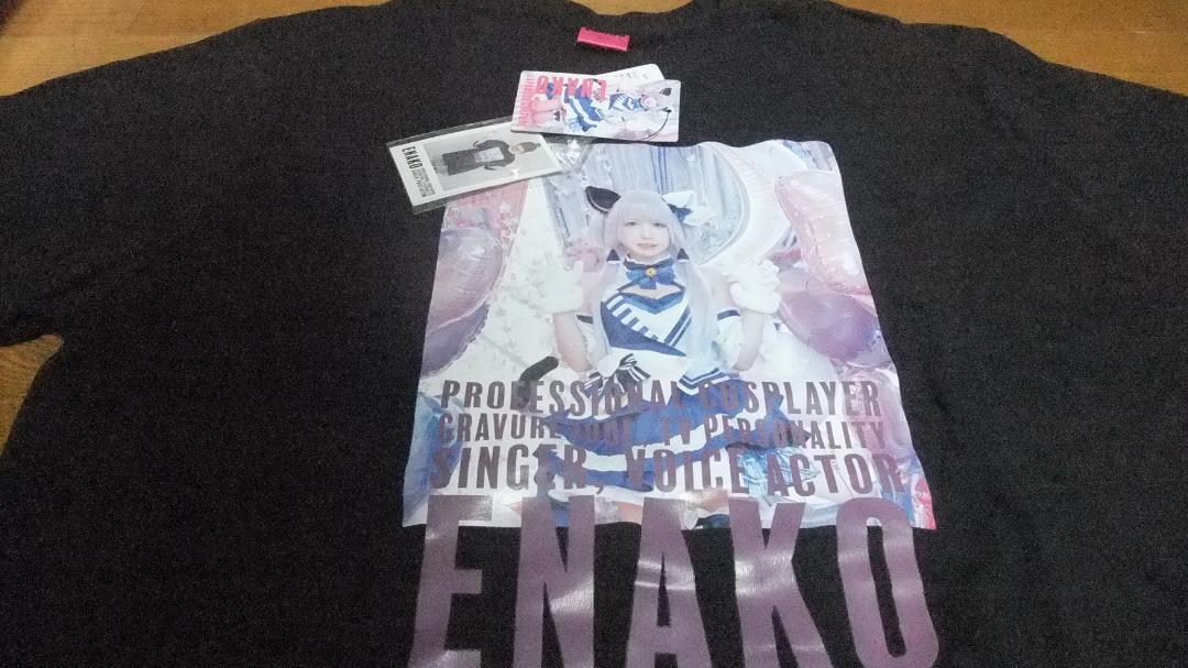 新品 えなこ コスプレ Tシャツ 3L 黒 カード付 enako コスプレイヤー_画像4