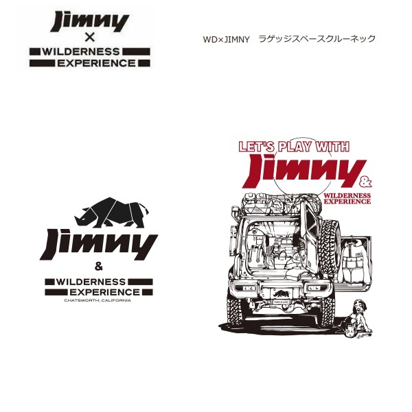 ジムニー×ウィルダネスエクスペリエンス ラゲッジスペースクルーネック ブラック L 832509 メンズ トレーナー スウェット アウトドア_画像3