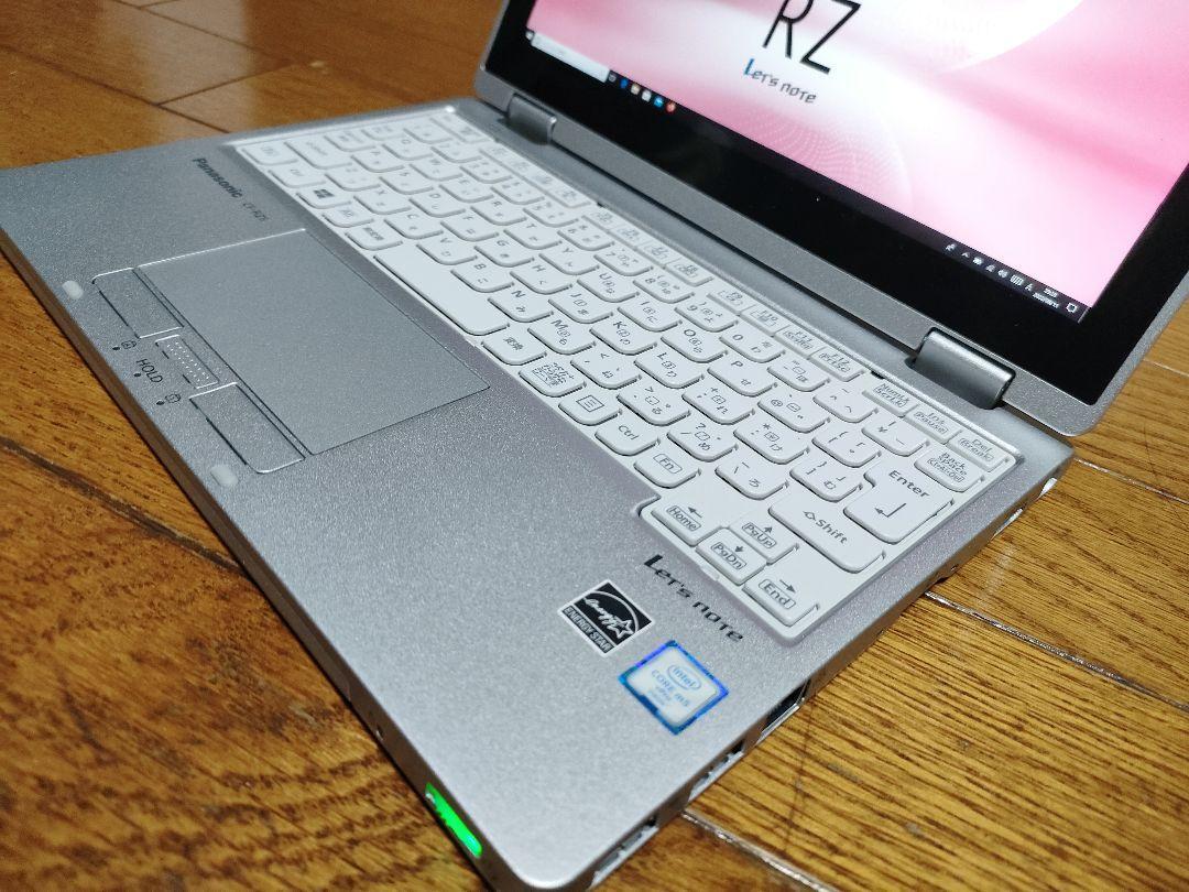 美品 パナソニック Let's Note CF-RZ5 2in1 WUXGA解像度10.1インチ Core m5-6Y57 メモリ8GB  新品SSD512GB OFFICE2019