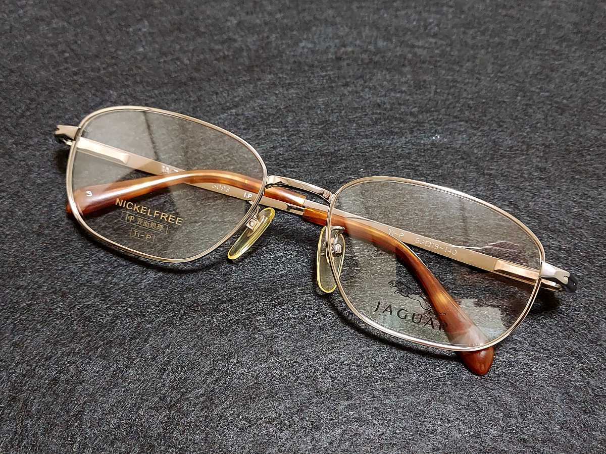新品　TJAGUAR　ジャガー　メガネ　眼鏡　高級感　上品　フルリム　シルバー　軽い_画像4