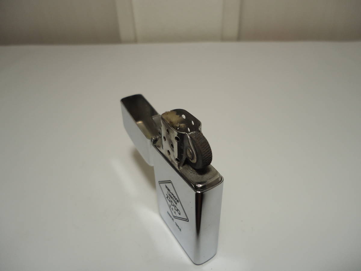 ビンテージ'80s ZIPPO☆SLIM ZIPPOロゴ WIND-PROOF LIGHTER エッチング
