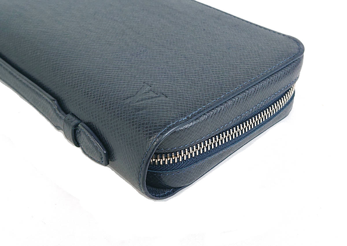 B-4226◆極美品【ルイヴィトン】タイガ M44276 ジッピーXL トラベルケース◆セカンド クラッチバッグ ブルーマリーヌ ネイビー 紺 長財布_画像4
