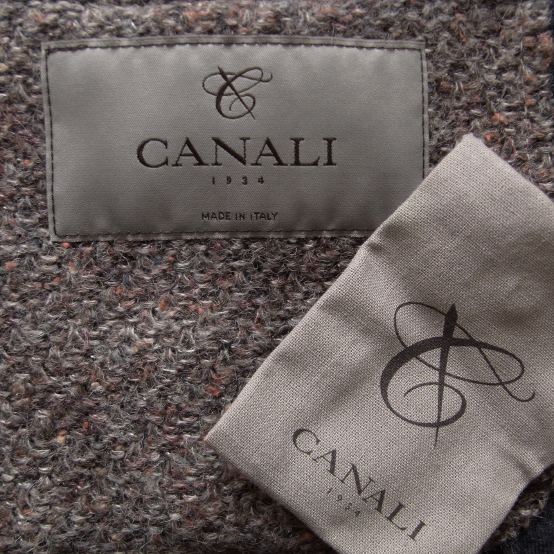 ◇◆CANALI（カナーリ）/ふんわり軽いアルパカシルク混！洒落っぽくもオトナ顔な2B五者混アンコンジャケット【48(M)】/17.6万