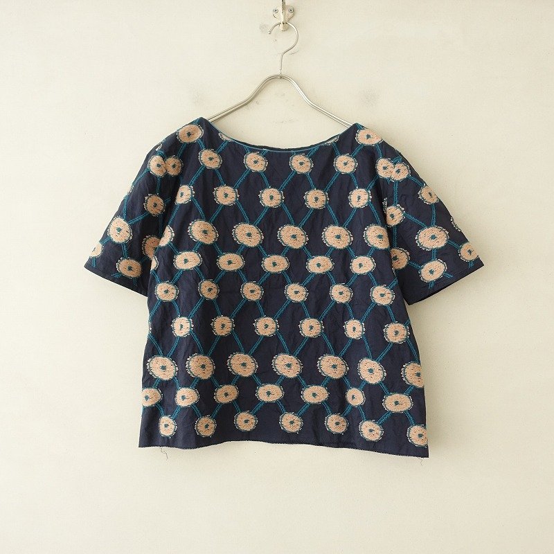 定価4.1万】ミナペルホネン mina perhonen *copains 刺繍ブラウス*38