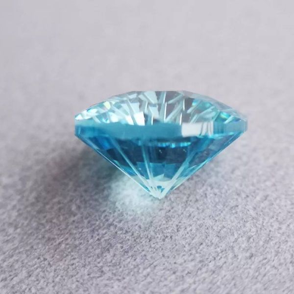 ■超希少■数量限定■ ブルー花火ラウンドカット 10mm 宝石 鉱石 輝き 高品質 宝石シリーズ ラウンド形状 キュービックジルコニア C325_画像3