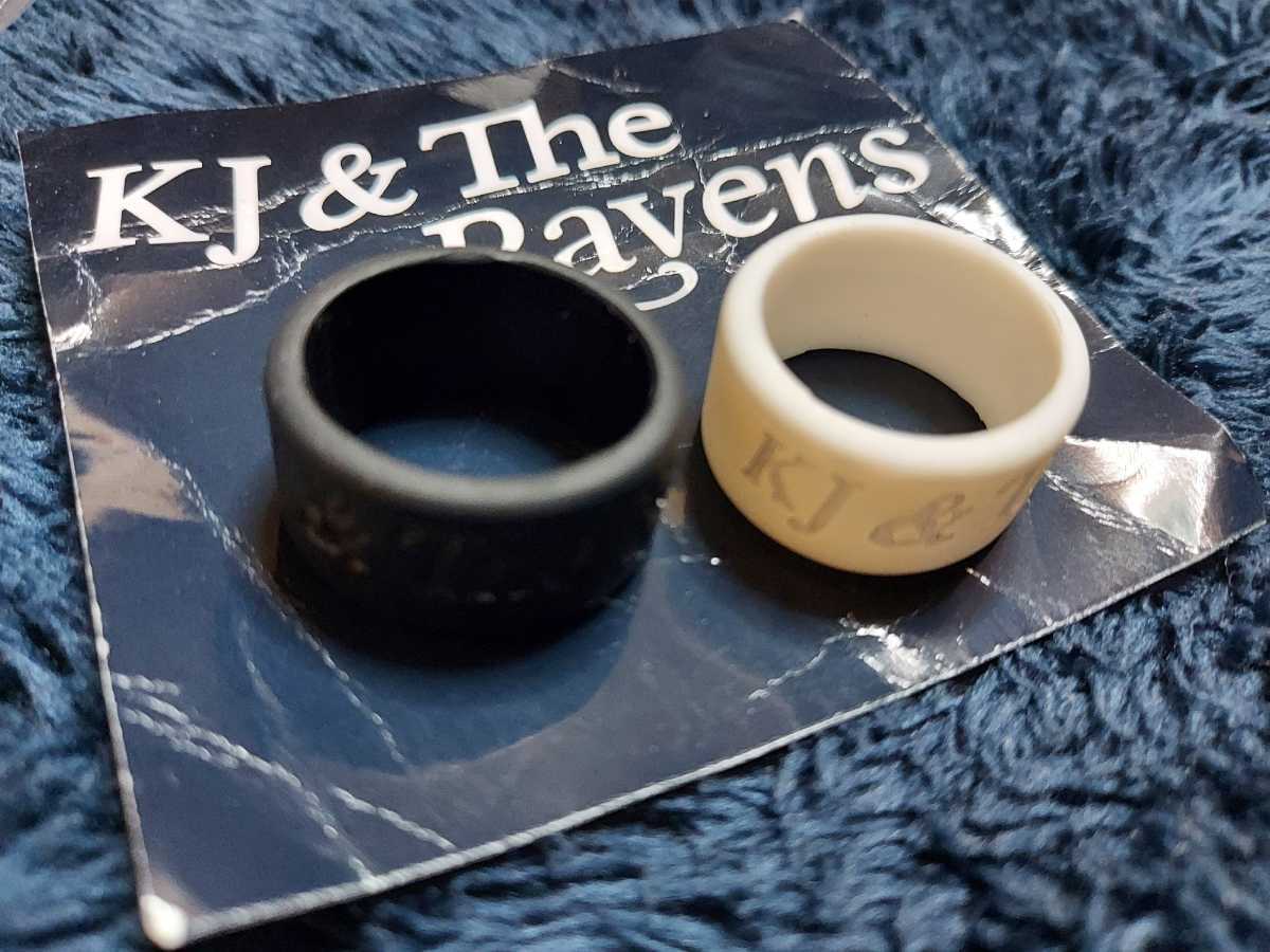 DRAGON ASH Kj & The Ravens Raver кольцо белый чёрный 2 шт. комплект THE RAVENS Dragon пепел 