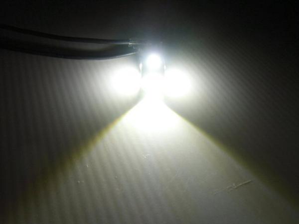 無極性 12V 24V G14 BA9s 6SMD LED 拡散 レンズ バルブ 2個 白 ホワイト ナンバー灯 角マーカー ルームランプ トラック ダンプ デコトラ A_画像2