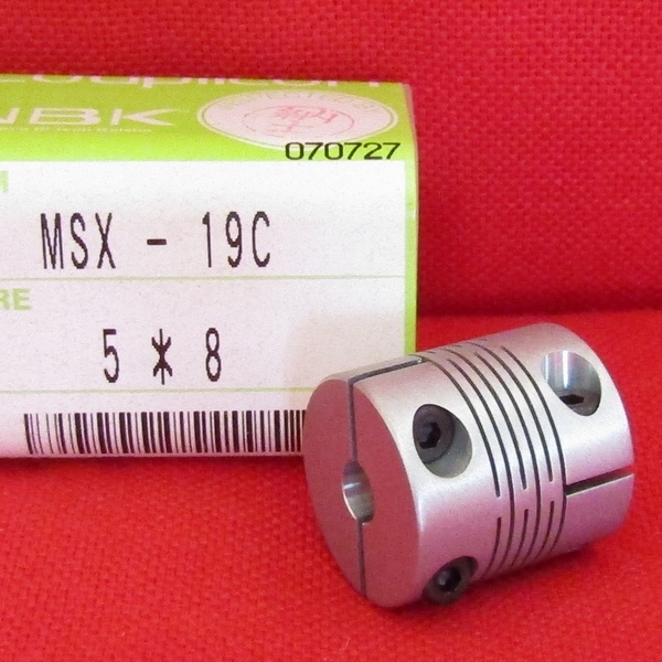 NBK フレキシブルカップリング【MSX-19C 5＊8】 スリットタイプ 未使用品_画像1