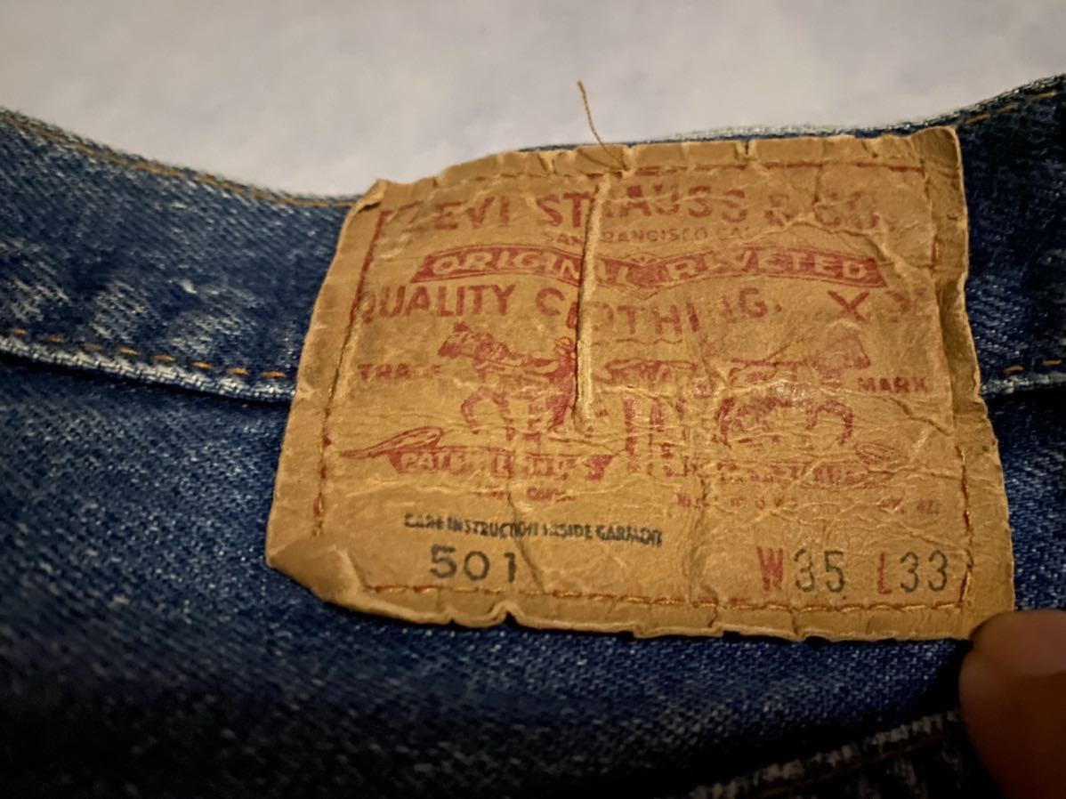 極上 濃紺 Levi's 501 66前期 W34 ビンテージ オリジナル リーバイス