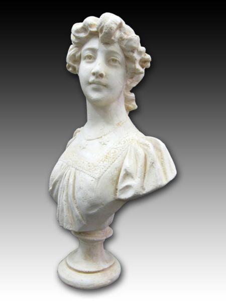 貴婦人の胸像 オブジェ 美品 置物 樹脂製 未使用 展示品 高さ約49cm 幅約27.5cm ヴィーナス