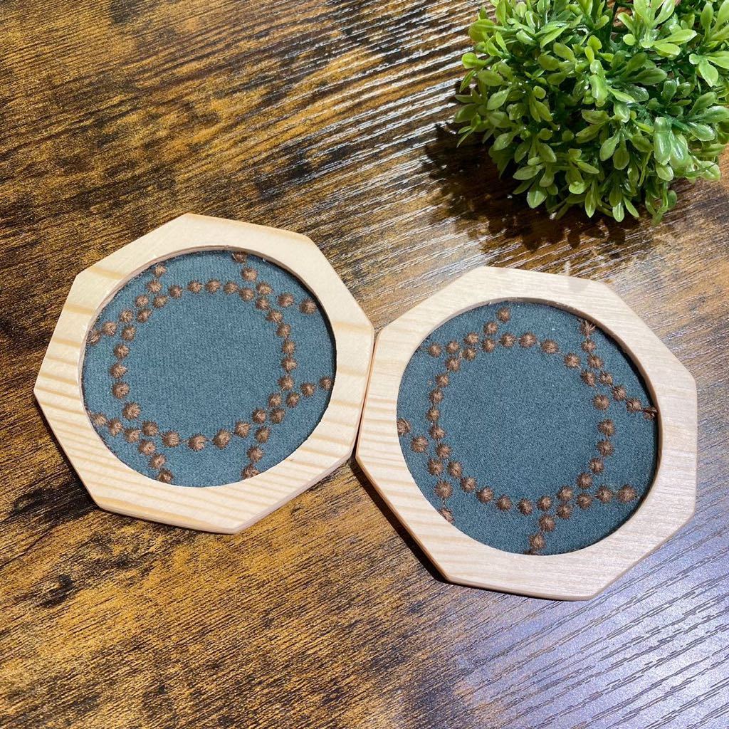ミナペルホネン ハンドメイド コースター 2枚セット 299